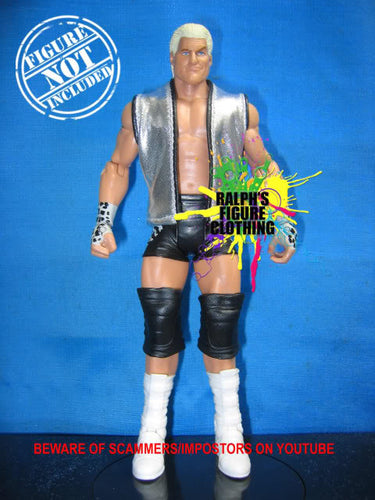 Dolph Ziggler Plain Silver Vest