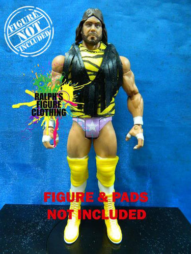 Randy Savage Yellow Shirt with Black Fringes